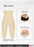Fajas Salome 0219 | High Waist Compression Shorts for Women | Butt Lifter Capri Shapewear | Powernet - Pal Negocio