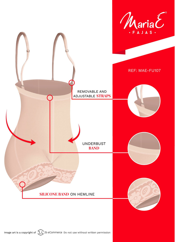 Fajas MariaE FU107 | Strapless Shapewear for Women for Daily Use | Tummy & Back Control - Pal Negocio