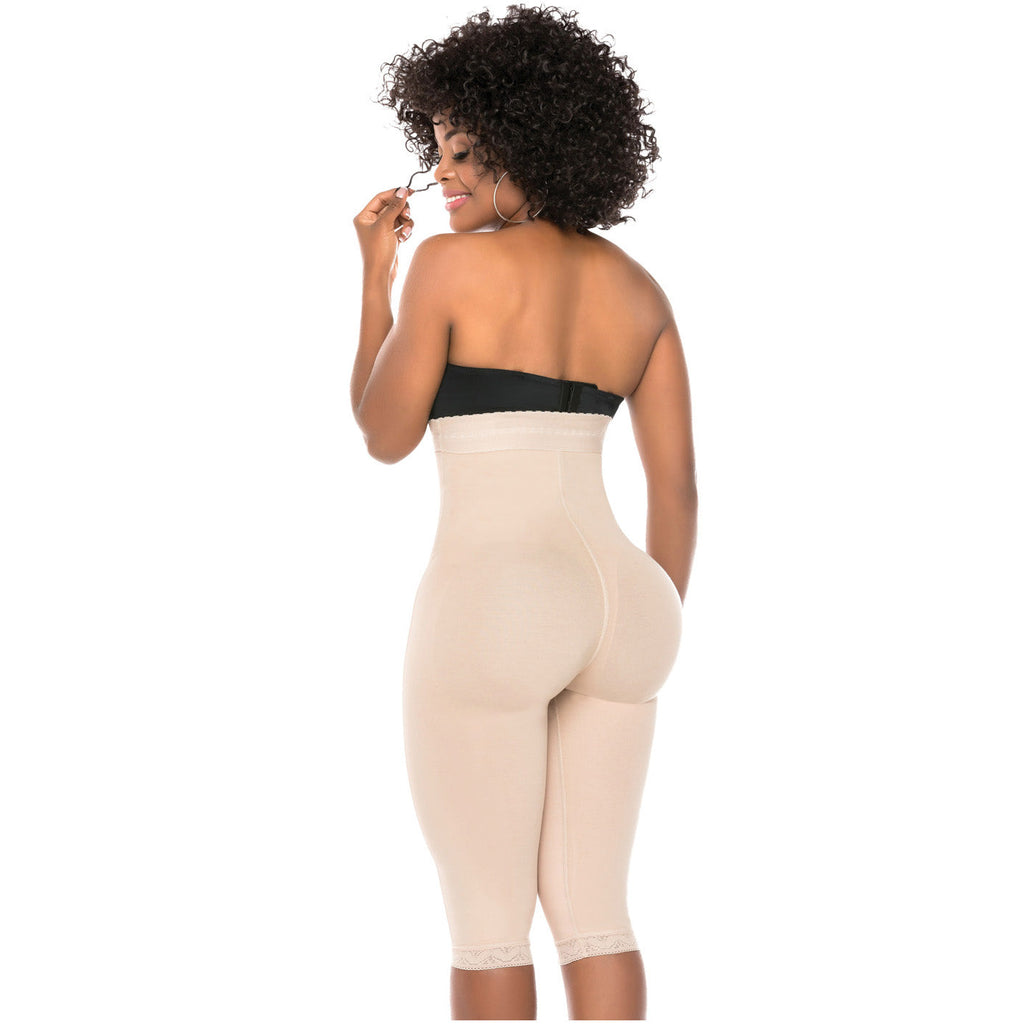 Fajas Salome 0219 | High Waist Compression Shorts for Women | Butt Lifter Capri Shapewear | Powernet - Pal Negocio