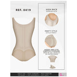 Fajas Salome 0419 | Butt Lifter Hiphugger Mid Thigh Body Shaper | Open Bust Tummy Control Shapewear for Women | Powernet - Pal Negocio