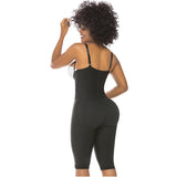 Fajas Salome 0515 | Open-Bust Postpartum Bodysuit | Knee Length Full Body Shaper for Women | Powernet - Pal Negocio