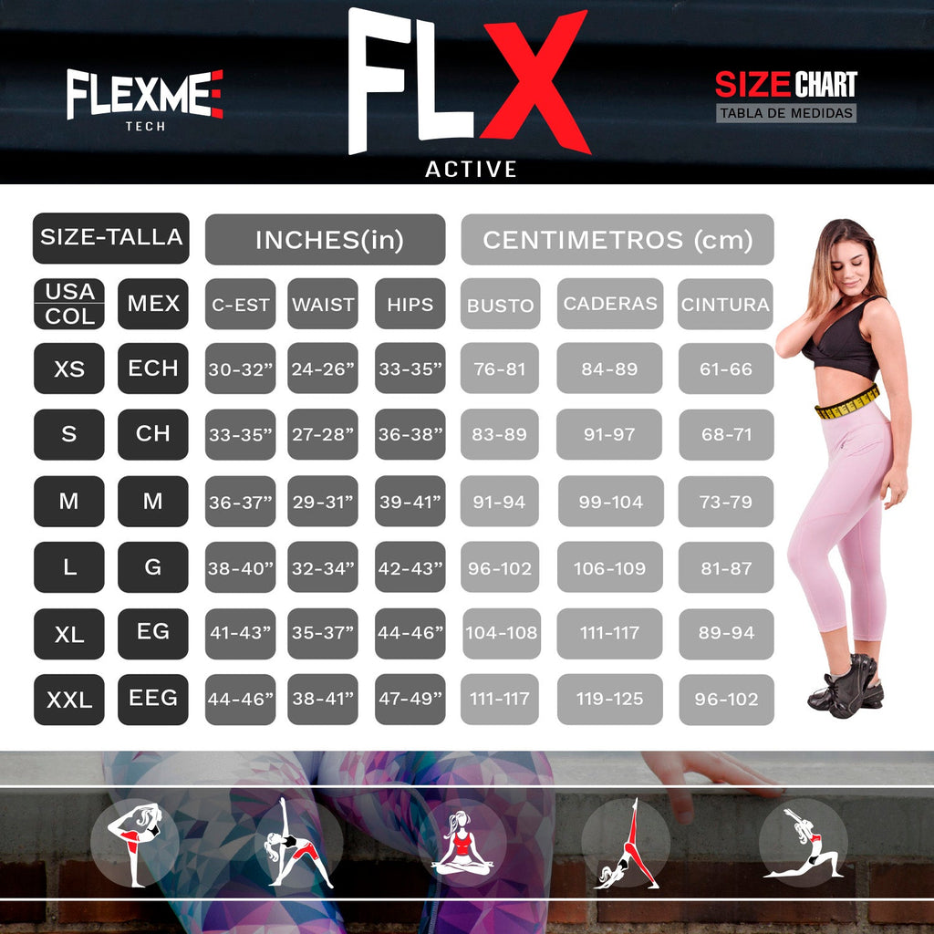 Flexmee 944101 Mid Rise Capri Leggings for Women | Supplex - Pal Negocio